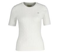 GANT Mujer de Punto Camiseta - Stretch Algodón Cable C-Neck, Cuello, Corta, Z