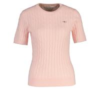 GANT Mujer de Punto Camiseta - Stretch Algodón Cable C-Neck, Cuello, Corta, Z