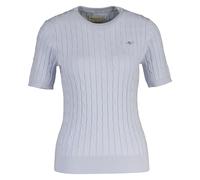 GANT Mujer de Punto Camiseta - Stretch Algodón Cable C-Neck, Cuello, Corta, Z