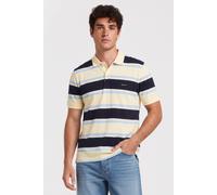 GANT Multistripe Ss Polo Vanilla Yellow Talla: XL | Polos Outlet | Hombre | Blanco