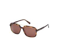 GANT NORMAL NAVIGATOR - Lentes de sol para hombre, con borde completo, color marrón, 54