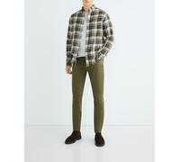 Gant Pantalón de hombre cinco bolsillos slim. Verde 34