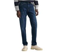 GANT Pantalones Vaqueros Ajustados para Hombre, Color Azul Oscuro Worn IN, estándar, Dark Blue Worn in, 32W x 32L