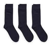 GANT Paquete de 3 calcetines de algodón para hombre, color azul marino