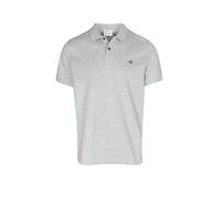 GANT Reg Shield SS Pique Polo Camisa, Grey Melange, S para Hombre