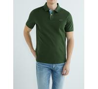 Gant Polo de hombre manga corta cuello contraste. Verde S