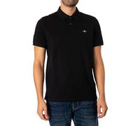 GANT Polo de piqué para Hombre, Negro, L