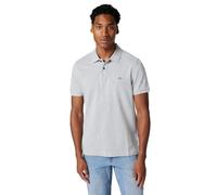 Gant Polo de piqué REG Shield SS para Hombre, Gris Melange, XL, Gris, XL