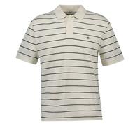 GANT Polo Hombre - a Rayas Polo, Manga Corta, Cierre de Botones, Logo, de Rayas