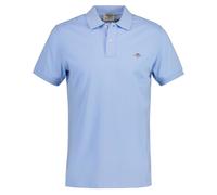 GANT Polo Hombre - Delgado Escudo Piquçe Polo,Manga Corta,Cierre de Botones,Logo