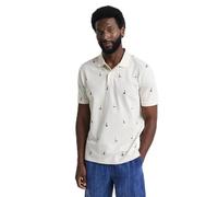 GANT Polo para Hombre con diseño de Bordado, Crema, S