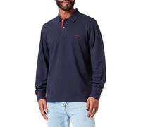 GANT Polo REG Contrast Pique LS Rugger para Hombre, Color Azul, Azul Noche, XXXXL