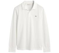 GANT Polo Reg Shield LS Pique Rugger para Hombre, Blanco, XXL