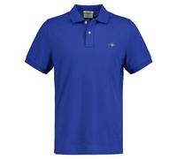 GANT Polo Reg Shield SS Pique, Color Azul, M para Hombre