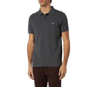 GANT Polo Slim Shield SS Pique Polo para Hombre, Antracit Melange, estándar, Antracit Melange., L