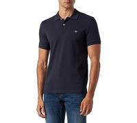 GANT Polo Slim Shield SS Pique Polo para Hombre, Azul Noche, XL