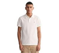 GANT Slim Shield SS Pique Polo Camisa, White, 4XL para Hombre