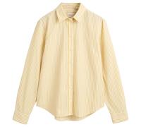 GANT Poplin Striped Shirt Camisa REG Popelina Rayas, Dusty Yellow, 48 para Mujer