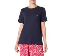GANT Printed Archive Shield T-Shirt Camiseta, Azul Noche, M Mujeres