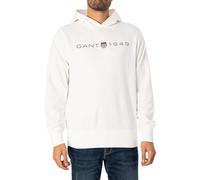 GANT Printed Graphic Hoodie Sudadera con Capucha, Fuente de Huevo, L para Hombre
