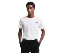 GANT REG Archive Shield EMB SS - Camiseta para Hombre, Color Blanco, Blanco, XL