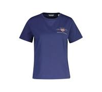 GANT Reg Archive Shield SS Camiseta, Azul Marino, L Mujeres