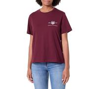 GANT REG Archive Shield SS - Camiseta, Rojo, L