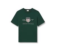 GANT REG Archive Shield SS - Camiseta, Verde, XXL