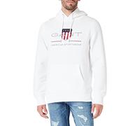 GANT REG Archive Shield - Sudadera con Capucha para Hombre, Color Beige, Fuente de Huevo., XS