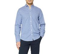 GANT Reg Broadcloth Gingham BD Camisa, College Blue, XL para Hombre
