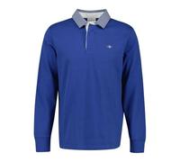 GANT Reg Chambray Heavy Rugger Camisa de Polo, Color Azul, L Hombres