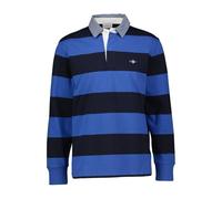 GANT Reg Chambray Stripe Heavy Rugger Camisa de Polo, Color Azul, M Hombres