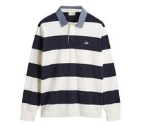 GANT Reg Chambray Stripe Heavy Rugger Camiseta Hombre