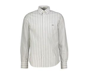 GANT Reg Classic Oxford Stripe Shirt Camisa, Verde Bosque, XL Hombres