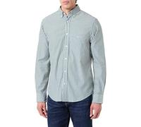 GANT Reg Classic Poplin Stripe Shirt Camisa, Verde, 3XL Hombres