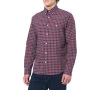 GANT Reg Classic Poplin Check Camisa, Rojo, 3XL Hombres