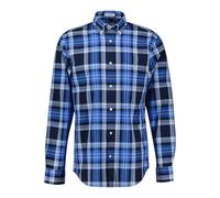 GANT Reg Classic Poplin Check Camiseta Camisa de Vestir, Azul clásico, S Hombres