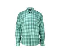 GANT Reg Classic Poplin Check Shirt Camisa, Butternut Green, M Hombres