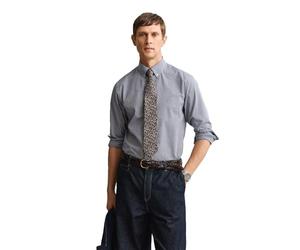 GANT Reg Classic Poplin Gingham Shirt Camisa Hombre (Pack de 1)