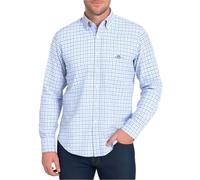 GANT Reg Classic Poplin Micro Check Camisa, Azul, 3XL Hombres