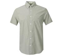 GANT Reg Classic Poplin SS Shirt Camisa, Musgo Verde, XXL Hombres