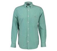 GANT Reg Classic Poplin Stripe - Camisa para Hombre, Butternut Green, S