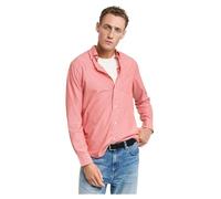 GANT Reg Classic Poplin Stripe-Camiseta Camisa de Vestir, Coral Fuerte, XL Hombres