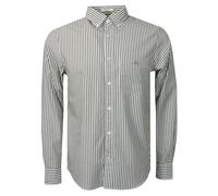 GANT Reg Classic Poplin Stripe Shirt Camisa, Musgo Verde, 4XL Hombres