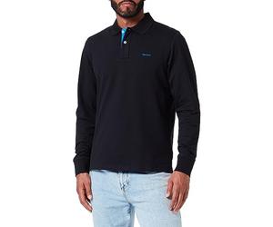 GANT Reg Contrast Pique LS Rugger Camisa de Polo Hombre