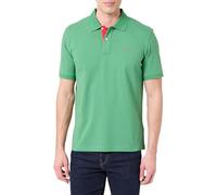 GANT Reg Contrast Pique SS Polo Camisa, Verde, XL Hombres