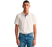 GANT Reg Contrast Pique SS Rugger Camisa de Polo, Fuente de Huevo, XXXXL para Hombre