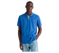 GANT REG Contrast Pique SS Rugger, Color Azul, XXXL para Hombre