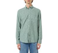 GANT Reg Cotton Linen Shirt Camisa, Verde leñoso, 4XL Hombres