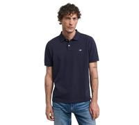 GANT REG EMB Archive Shield Polo, Camisa de Polo Hombre, Evening Blue,